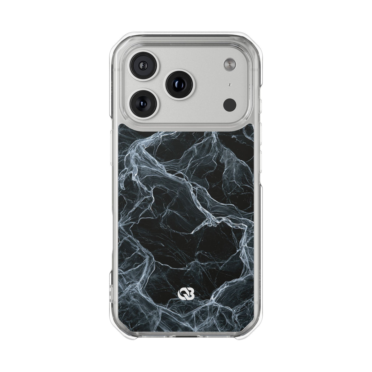 Arctic Gossamer · Clear Impact Magnetic Phone Case for iPhone · Black