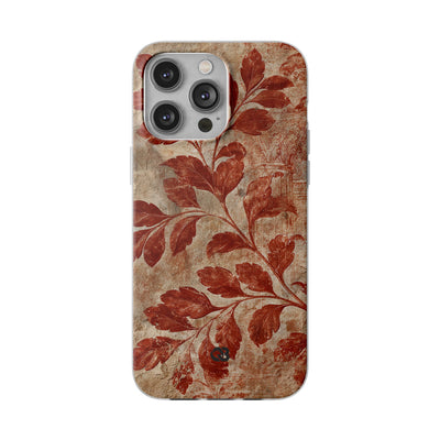 Terracotta Botanical Fresco · Lite Phone Case for iPhone ·  Red