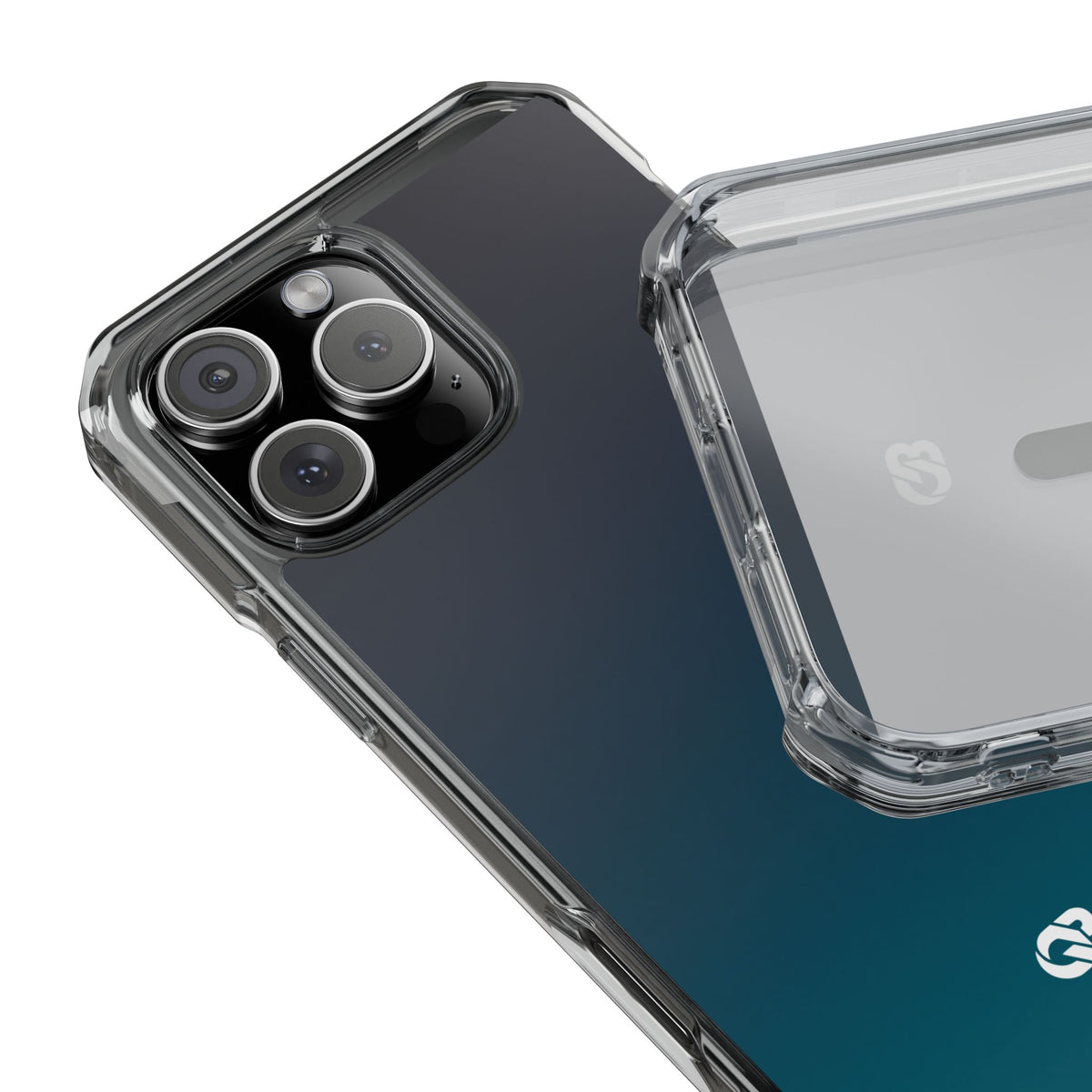 Abyssal Midnight · Clear Impact Magnetic Phone Case for iPhone · Blue