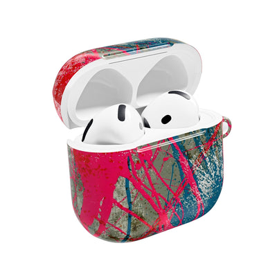 Neon Static Drip · Hard Case for AirPods & AirPods Pro · Pink