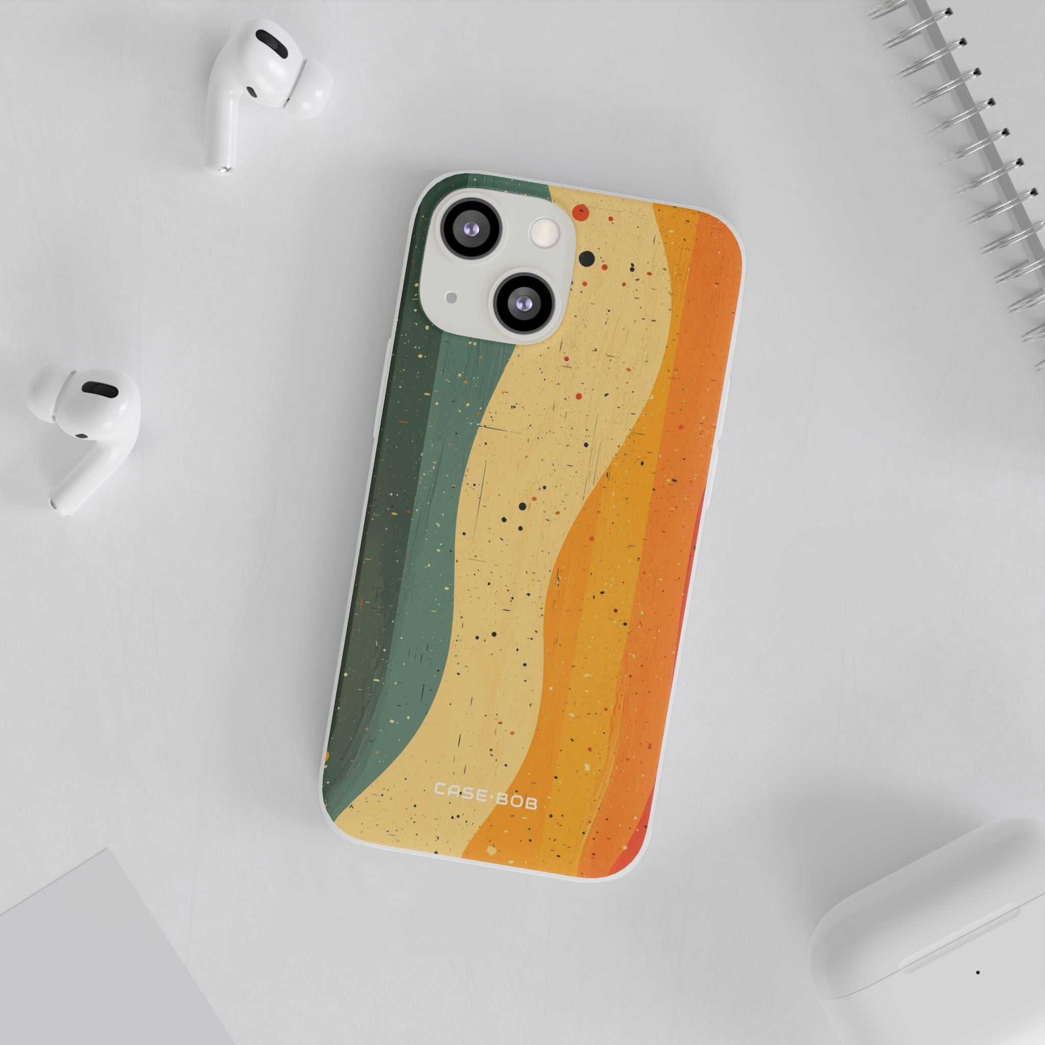 Wavy Forest Veil iPhone 13 mini Case - Soft