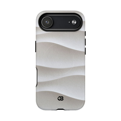 White Tough 2.0 Magsafe Phone Case for iPhone - Arctic Flow Ridges