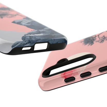 Crimson Moon Tree Samsung S24 - Kova suojakotelo