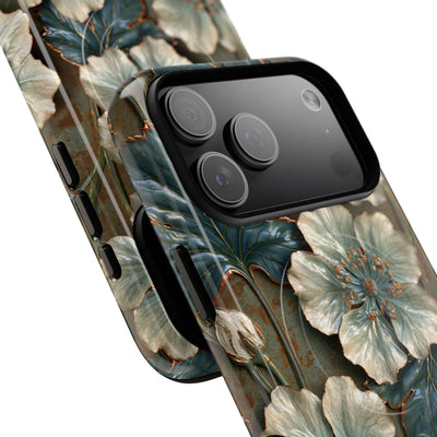 Gilded Blossom Reverie · Tough 2.0 Magnetic Phone Case for iPhone · Teal