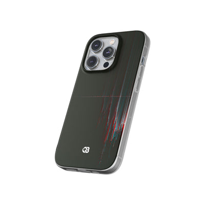 Black Lite Phone Case for iPhone - Corrupted Data Stream