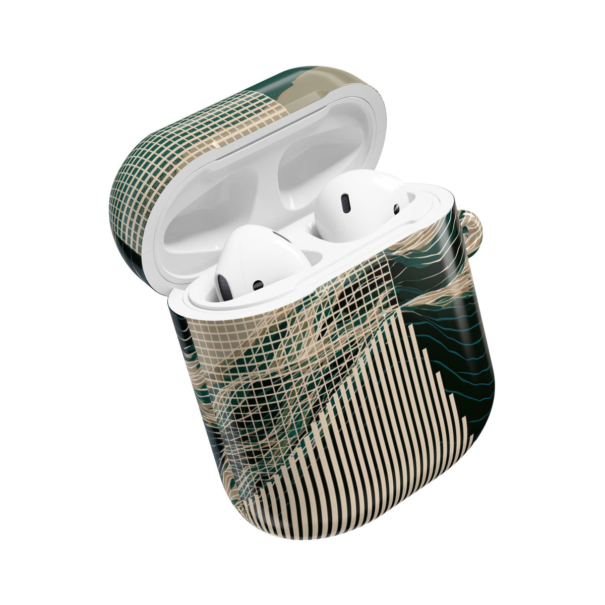 Orbital Terrain · Hard Case for AirPods & AirPods Pro · Green