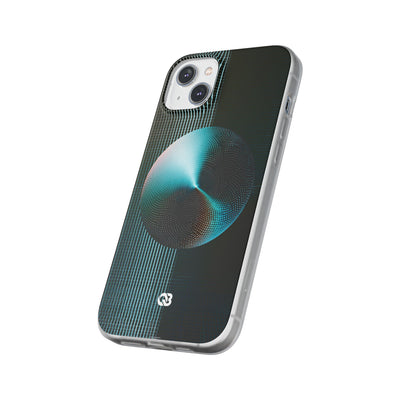 Blue Lite Phone Case for iPhone - Cyan Vector Sphere