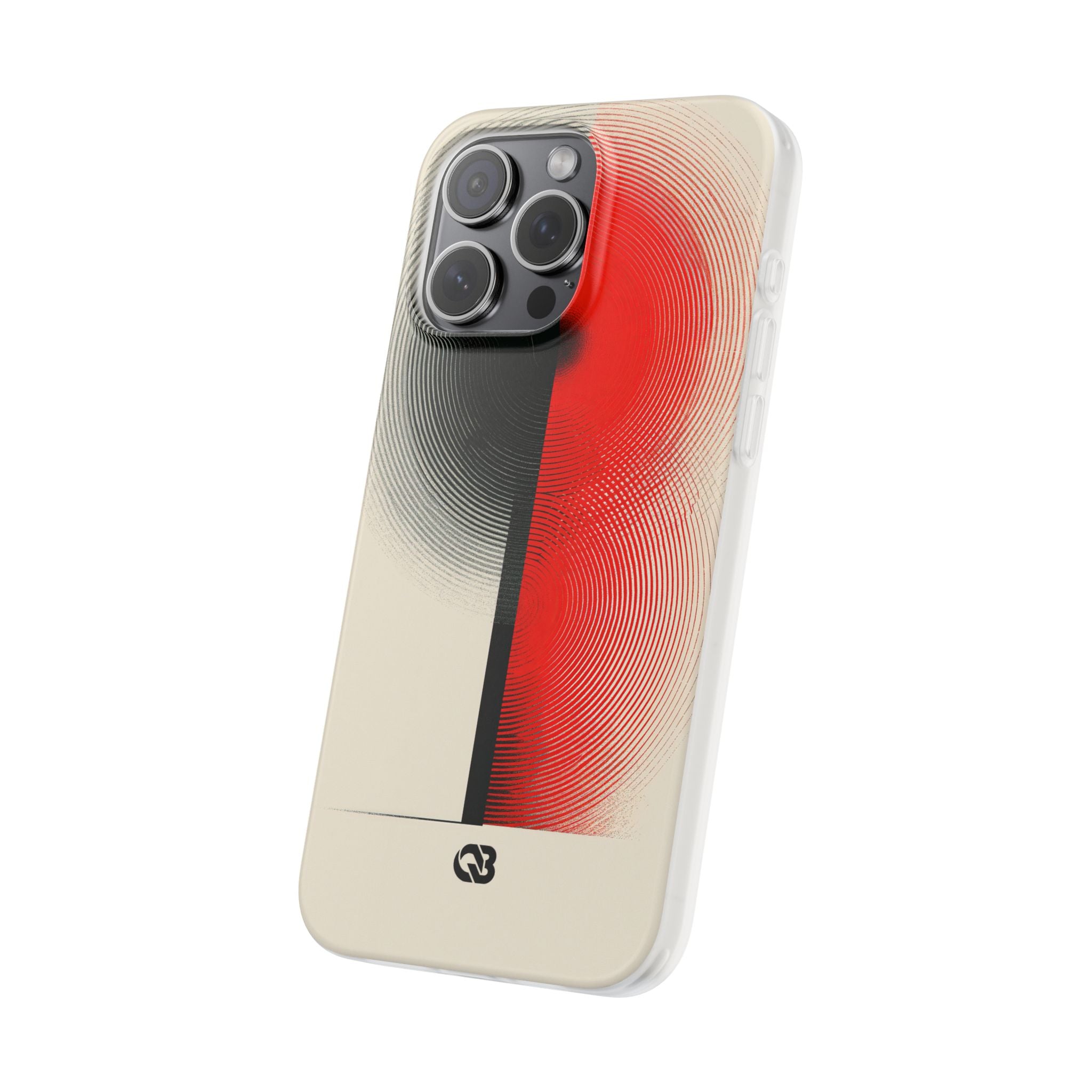 Red Lite Phone Case for iPhone - Split Signal Red
