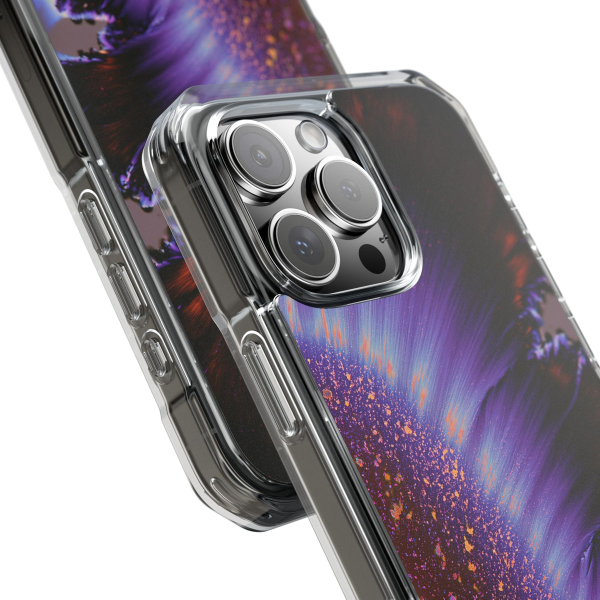 Ethereal Corona · Clear Impact Magnetic Phone Case for iPhone · Purple