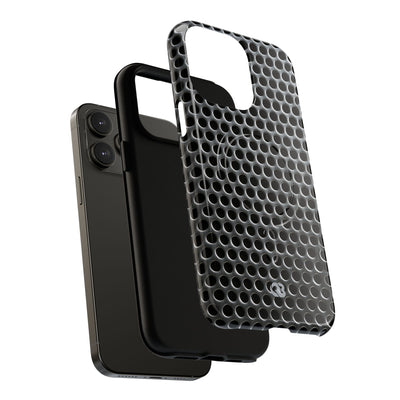 Silver Tough 2.0 Magsafe Phone Case for iPhone - Brutalist Steel Mesh