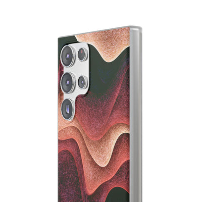 Rose Contour Waves · Lite Phone Case for Samsung · Pink