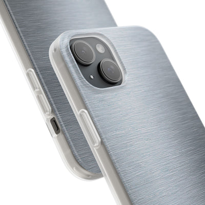 Silver Lite Phone Case for iPhone - Satin Chrome Grain