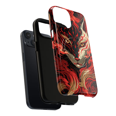 Crimson Kitsune Spirit · Tough 2.0 Magnetic Phone Case for iPhone · Red