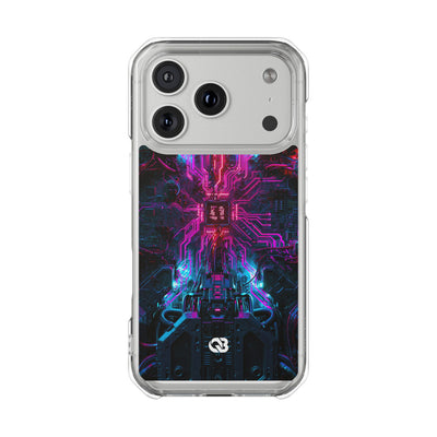 Neural Circuit Core · Clear Impact Magnetic Phone Case for iPhone ·  Black