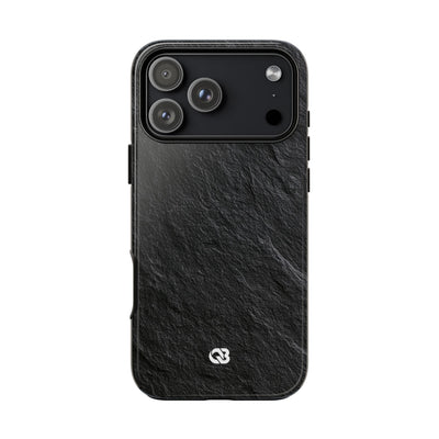 Obsidian Slate · Tough Phone Case for iPhone · Black