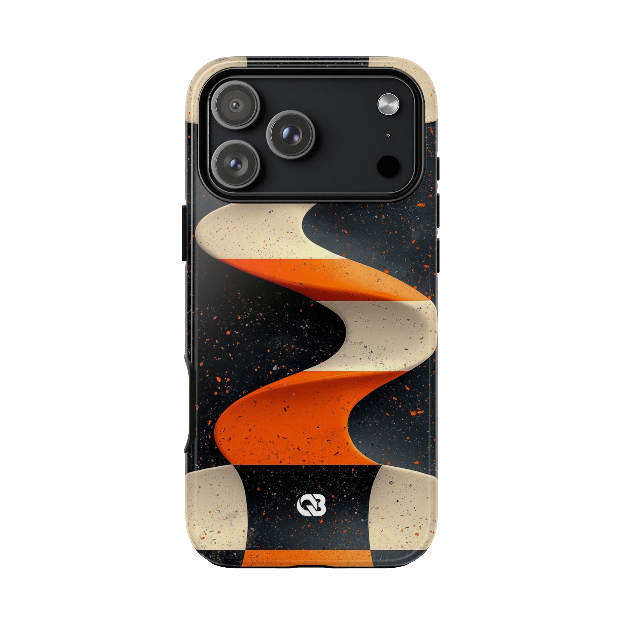Orange Grit Twist · Tough Phone Case for iPhone