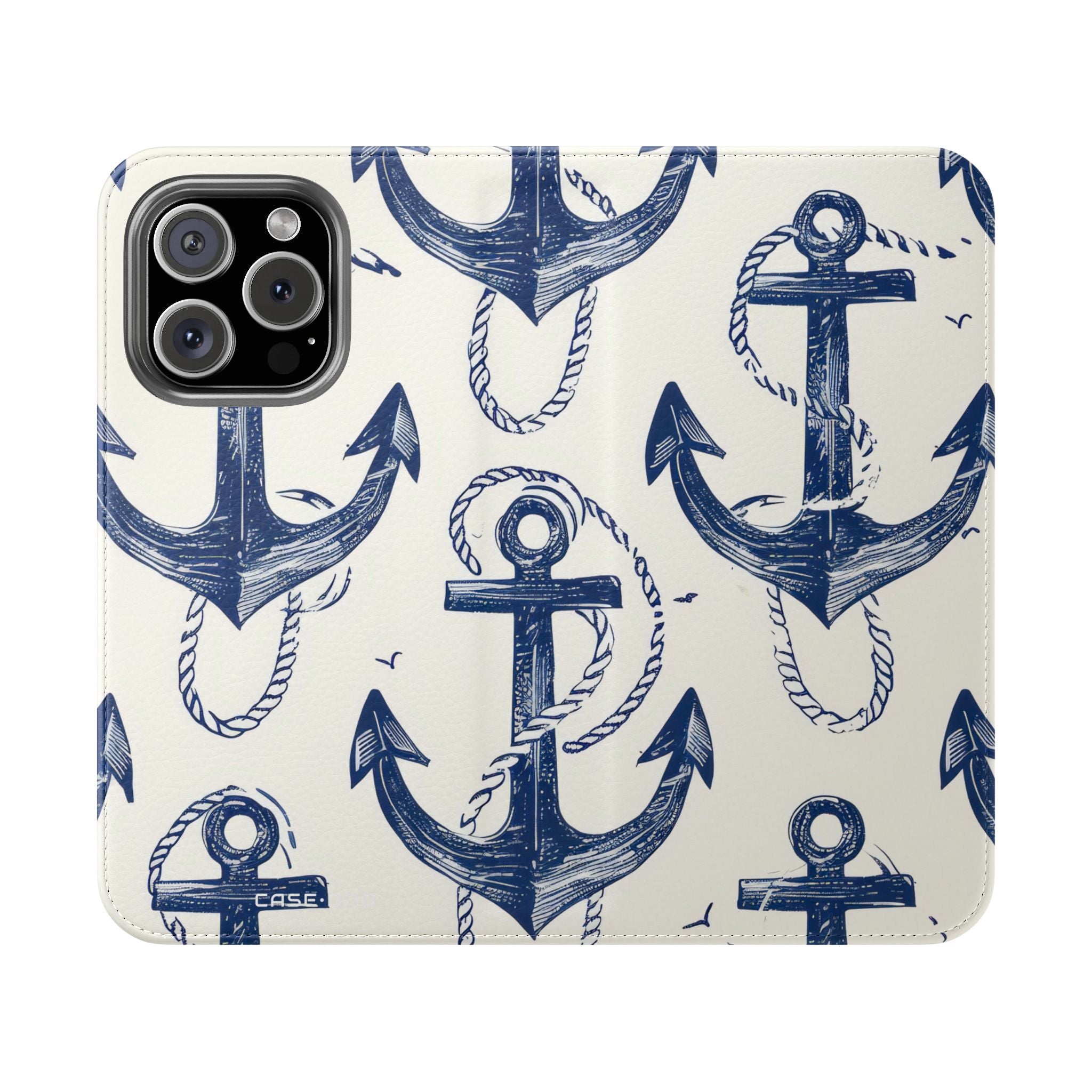 Blue Anchor Breeze - iPhone 16 Pro Case - Wallet