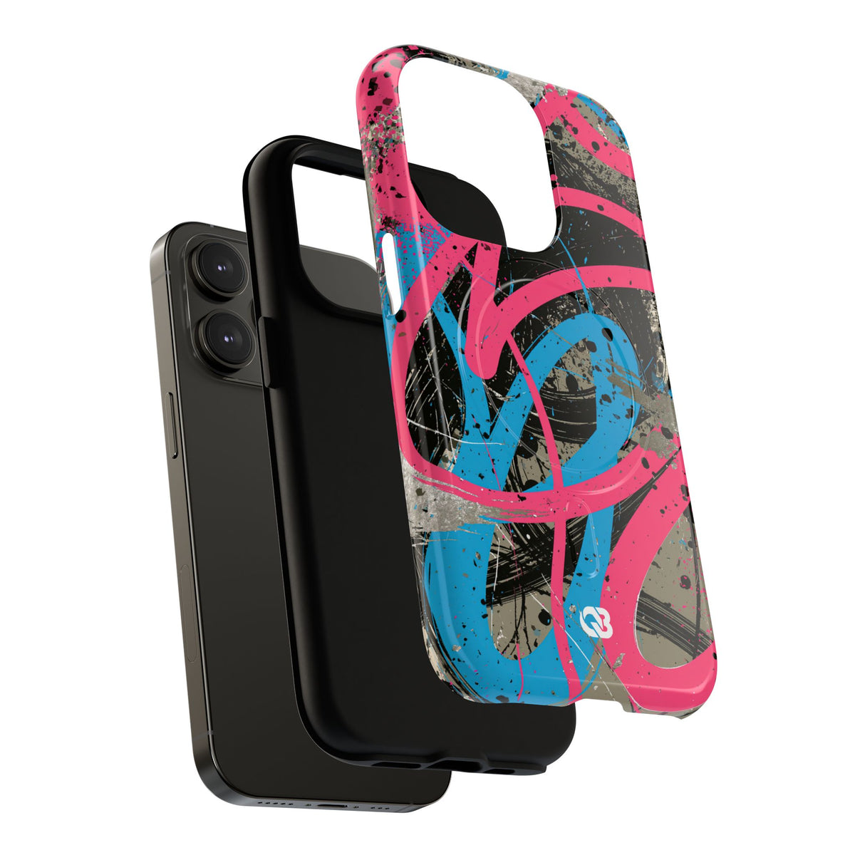 Cyber Splatter Flow · Tough 2.0 Magnetic Phone Case for iPhone · Pink