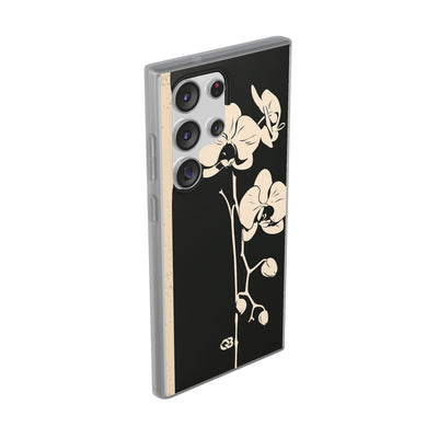 Black Lite Phone Case for Samsung - Obsidian Bone Orchid
