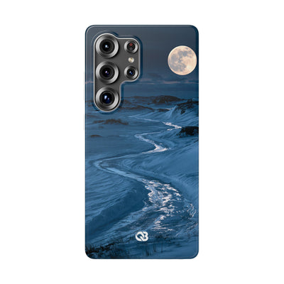 Arctic Moon Drift · Lite Phone Case for Samsung · Blue