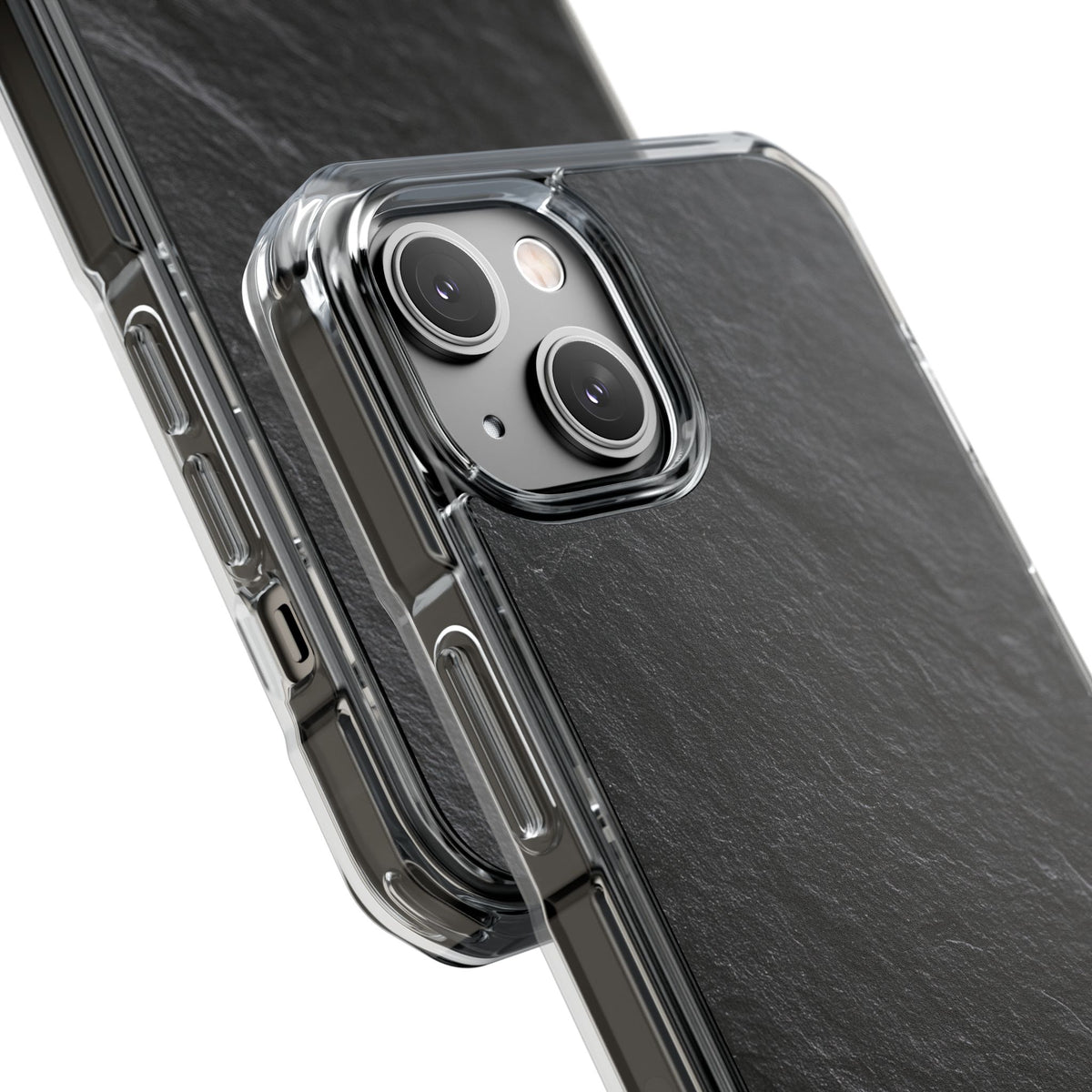 Obsidian Slate · Clear Impact Magnetic Phone Case for iPhone ·  Black