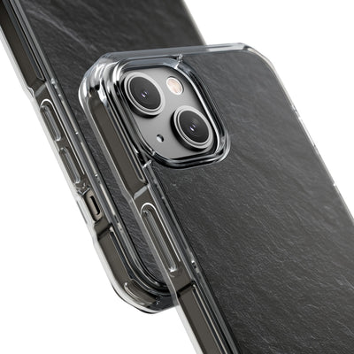 Obsidian Slate · Clear Impact Magnetic Phone Case for iPhone ·  Black