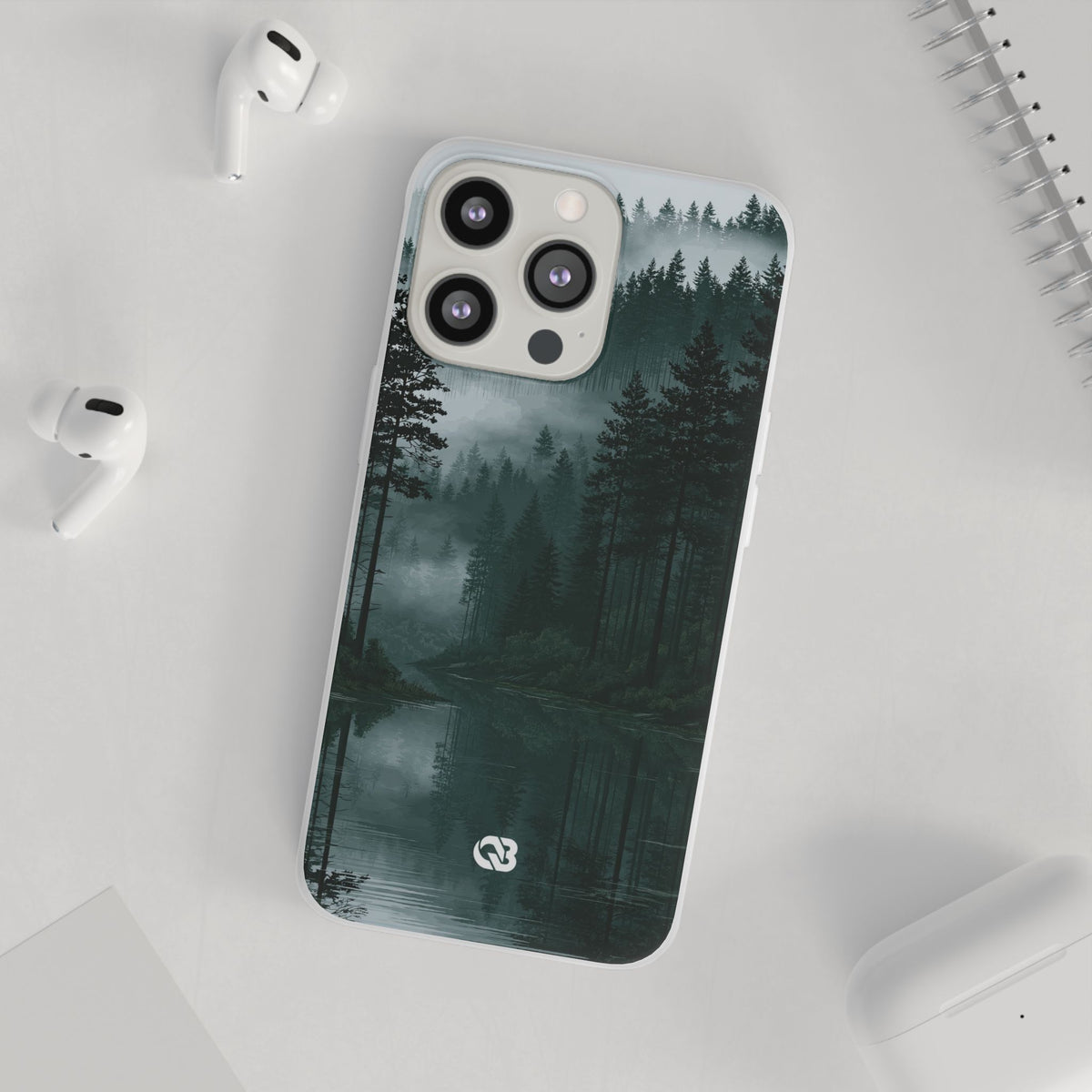 Misty Pine Reflections · Lite Phone Case for iPhone ·  Green