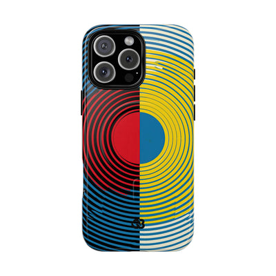 Blue Tough 2.0 Magsafe Phone Case for iPhone - Primary Circuit Orbit