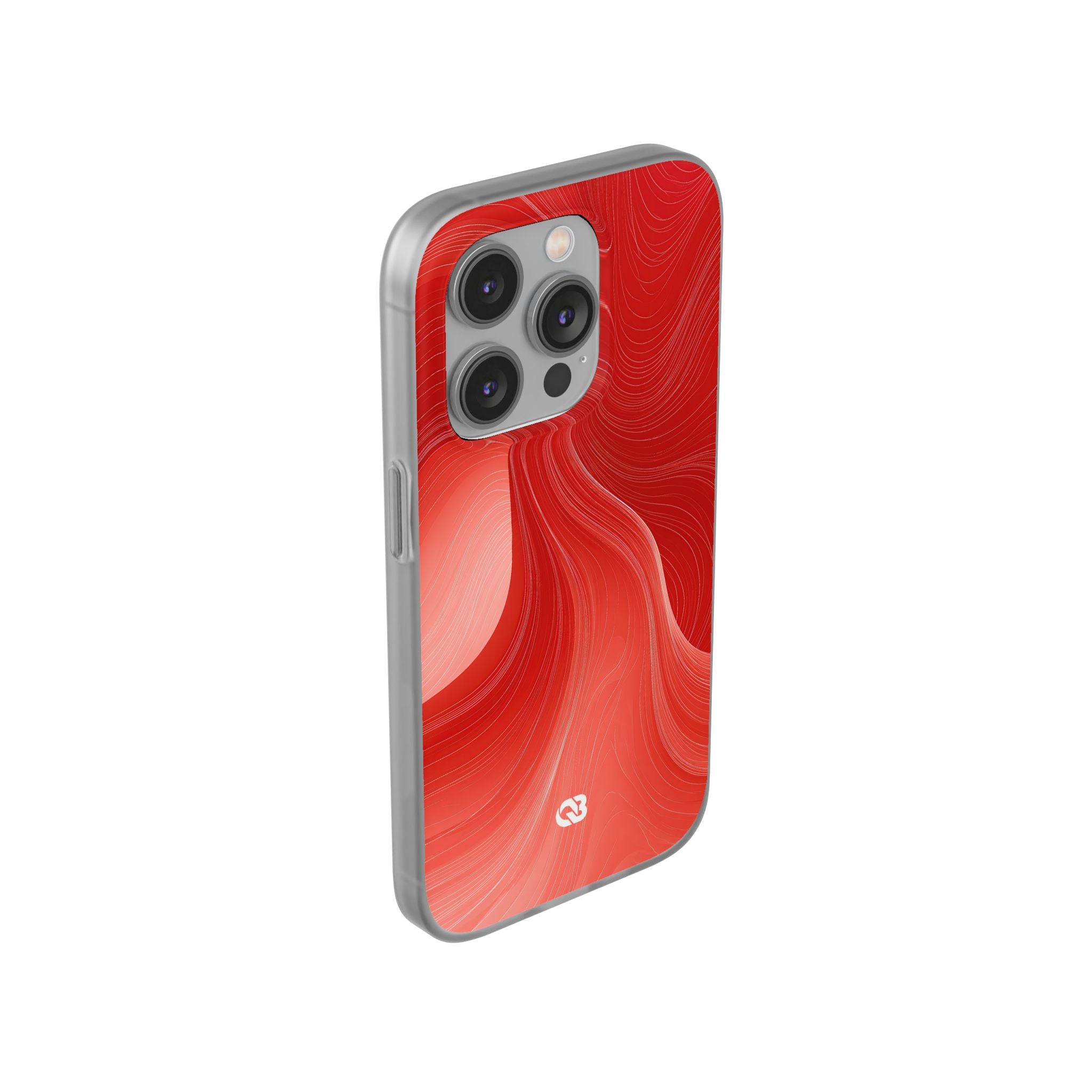 Red Lite Phone Case for iPhone - Crimson Silk Strands
