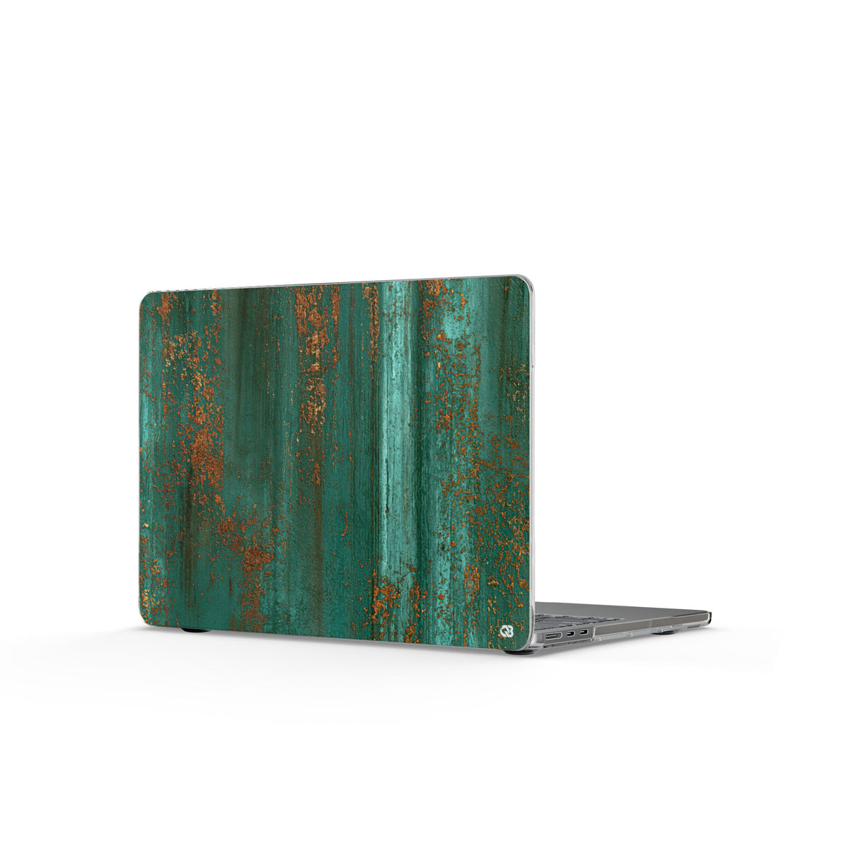 Oxidized Verdigris · Clear Hard Case for MacBook · Teal