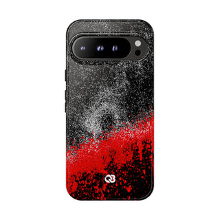 Crimson Noir Drip · Tough Phone Case for Pixel ·  Black