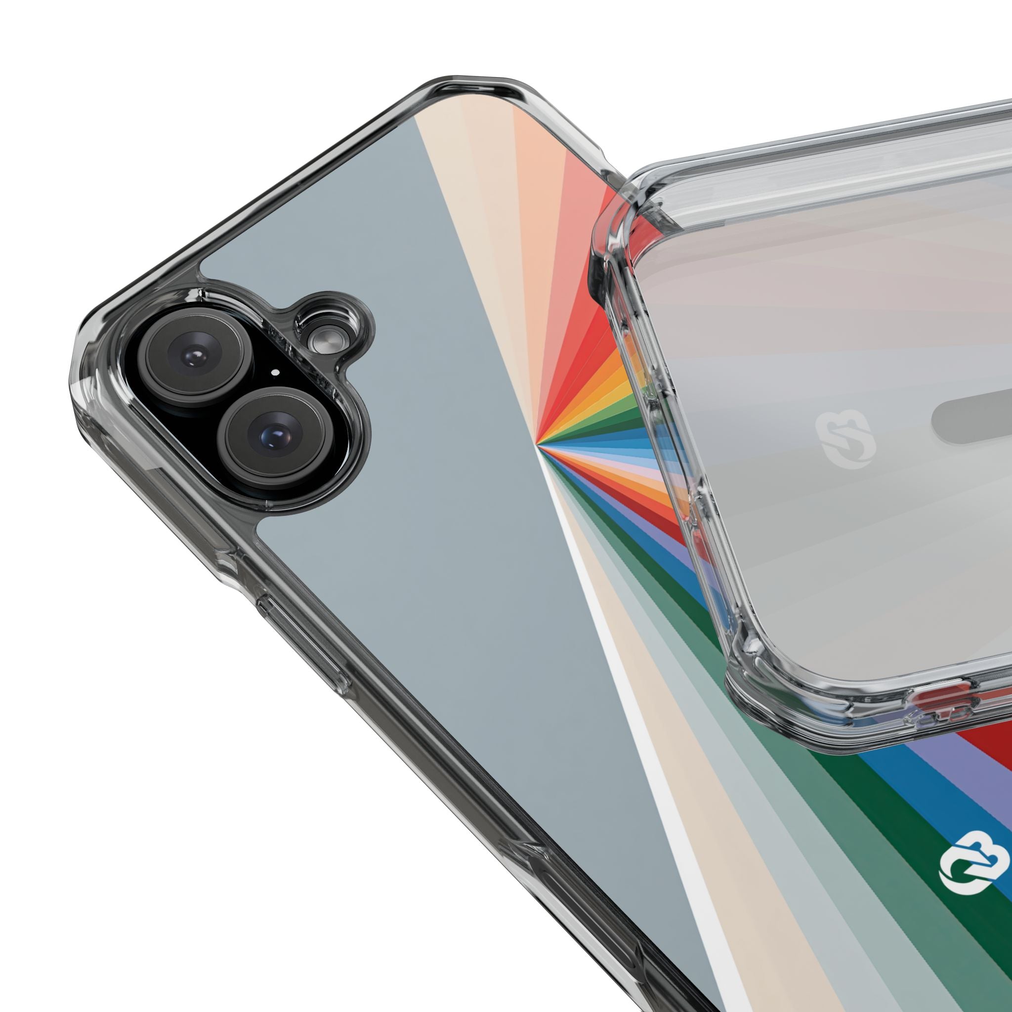 Grey Impact MagSafe Phone Case for iPhone - Slate Prism Burst