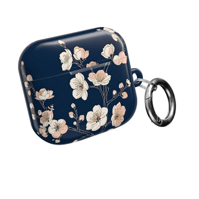 Midnight Plum Blossom · Hard Case for AirPods & AirPods Pro · Blue
