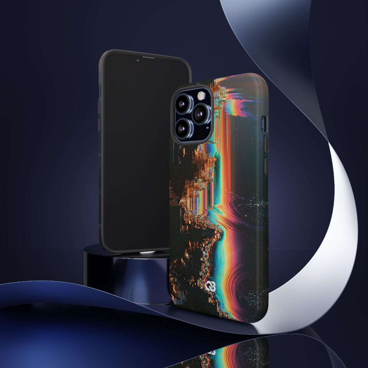 Prismatic Circuit · Tough Phone Case for iPhone · Black