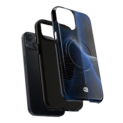 Blue Tough 2.0 Magsafe Phone Case for iPhone - Electric Blue Flux