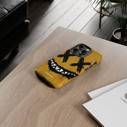 Jagged Smile Yellow iPhone 14 Pro Case - Tough