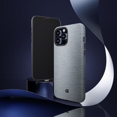 Brushed Aluminum · Tough Phone Case for iPhone · Silver