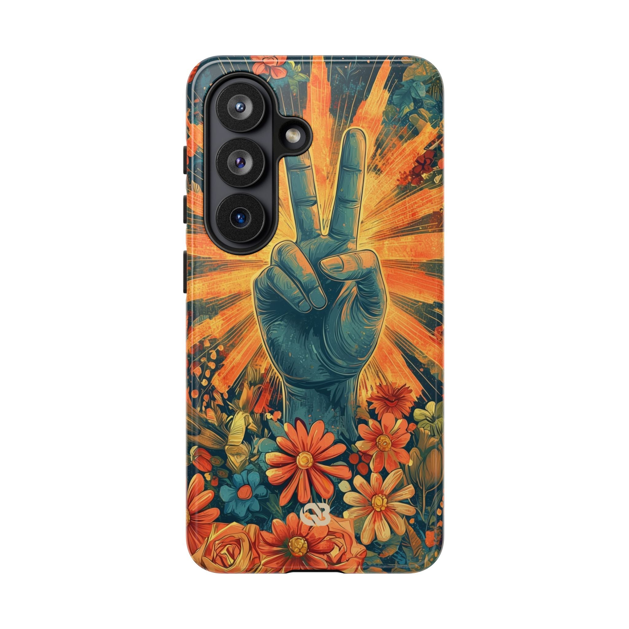 Fleur de paix radieuse · Coque de téléphone Tough pour Samsung
