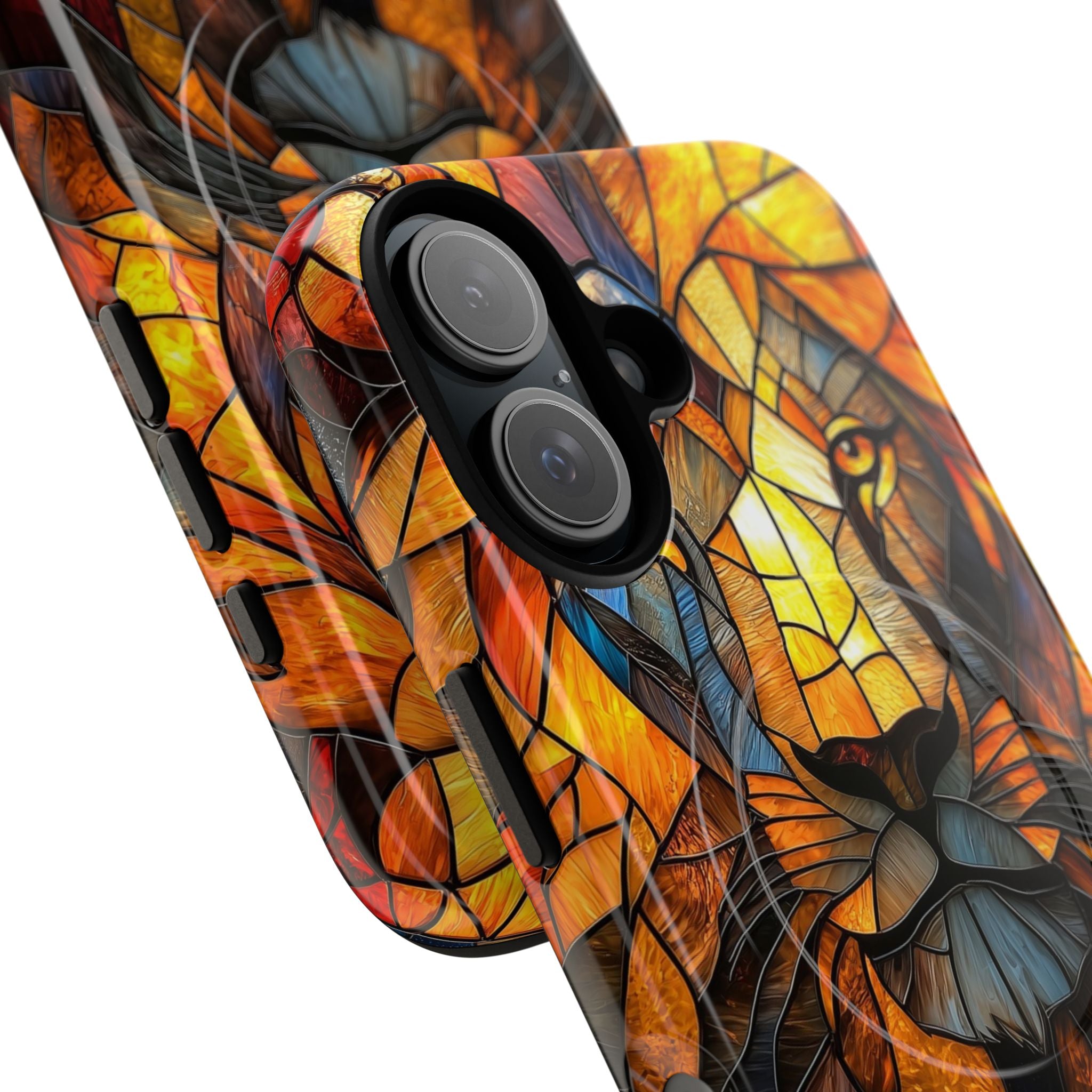 Amber Glass Lion · Tough+ Handyhülle für iPhone · Magsafe