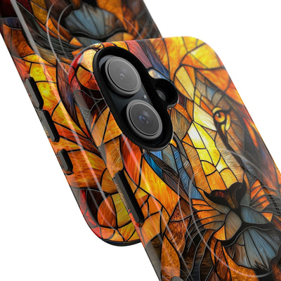 Amber Glass Lion · Tough+ Handyhülle für iPhone · Magsafe