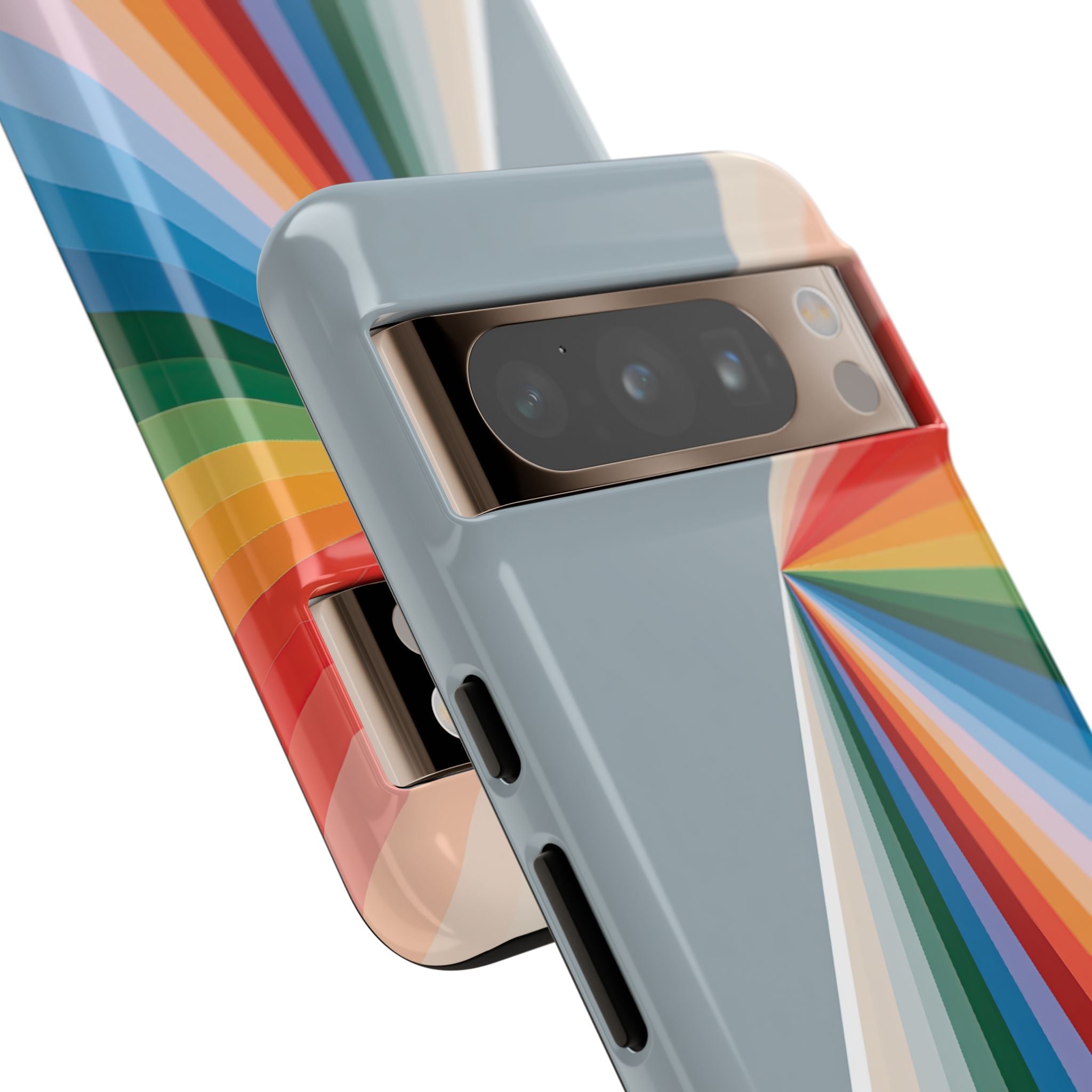 Grey Tough Phone Case for Google Pixel - Slate Prism Burst