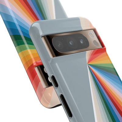 Grey Tough Phone Case for Google Pixel - Slate Prism Burst