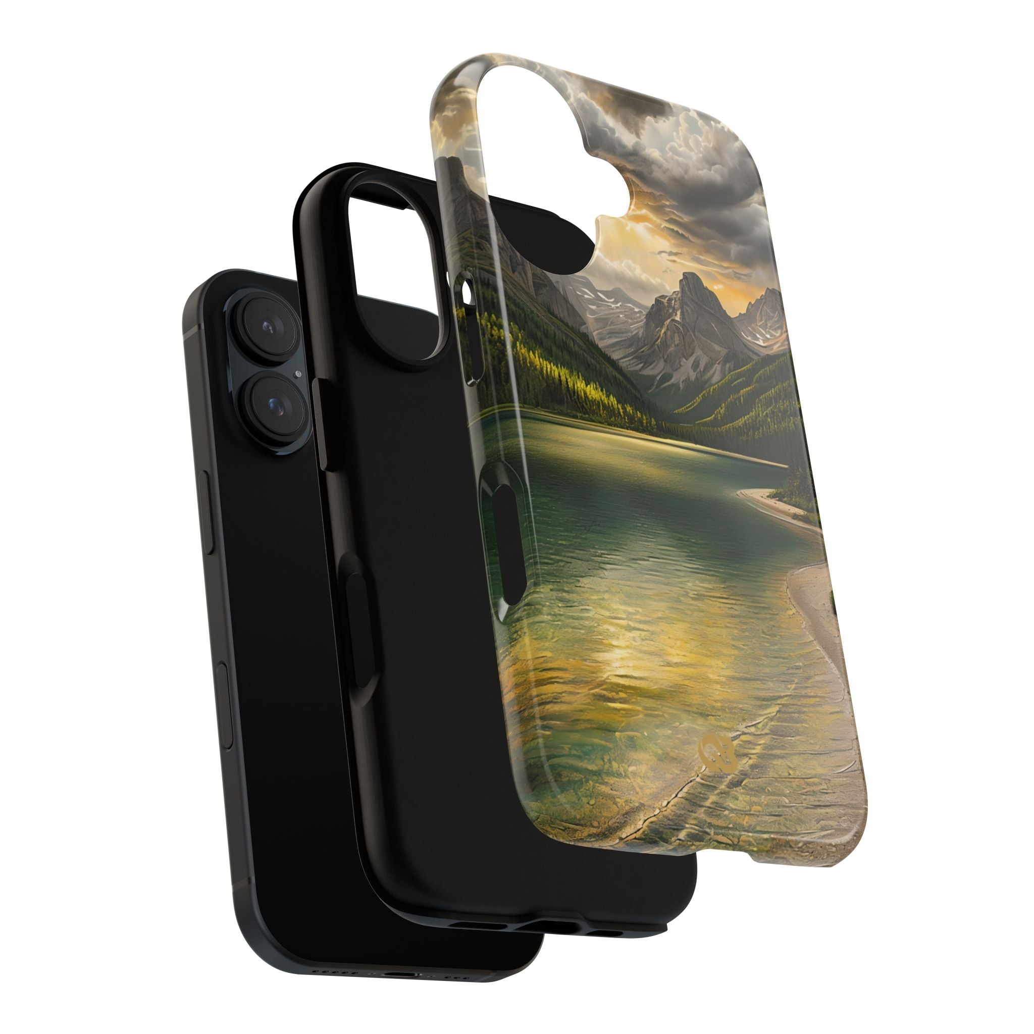 Gilded Mountain Lake · Tough Phone Case for iPhone