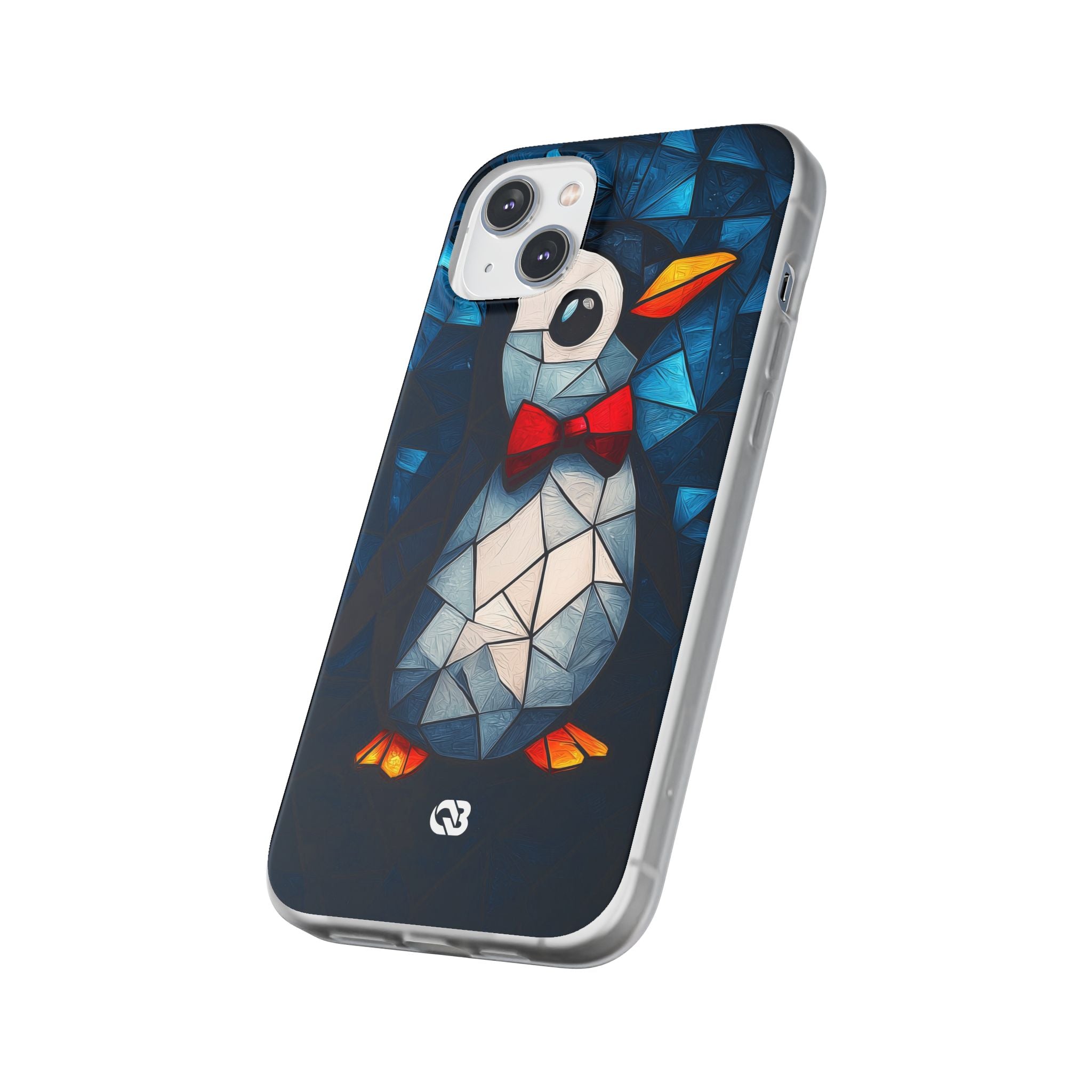 Mosaic Bowtie Penguin · Soft Phone Case for iPhone