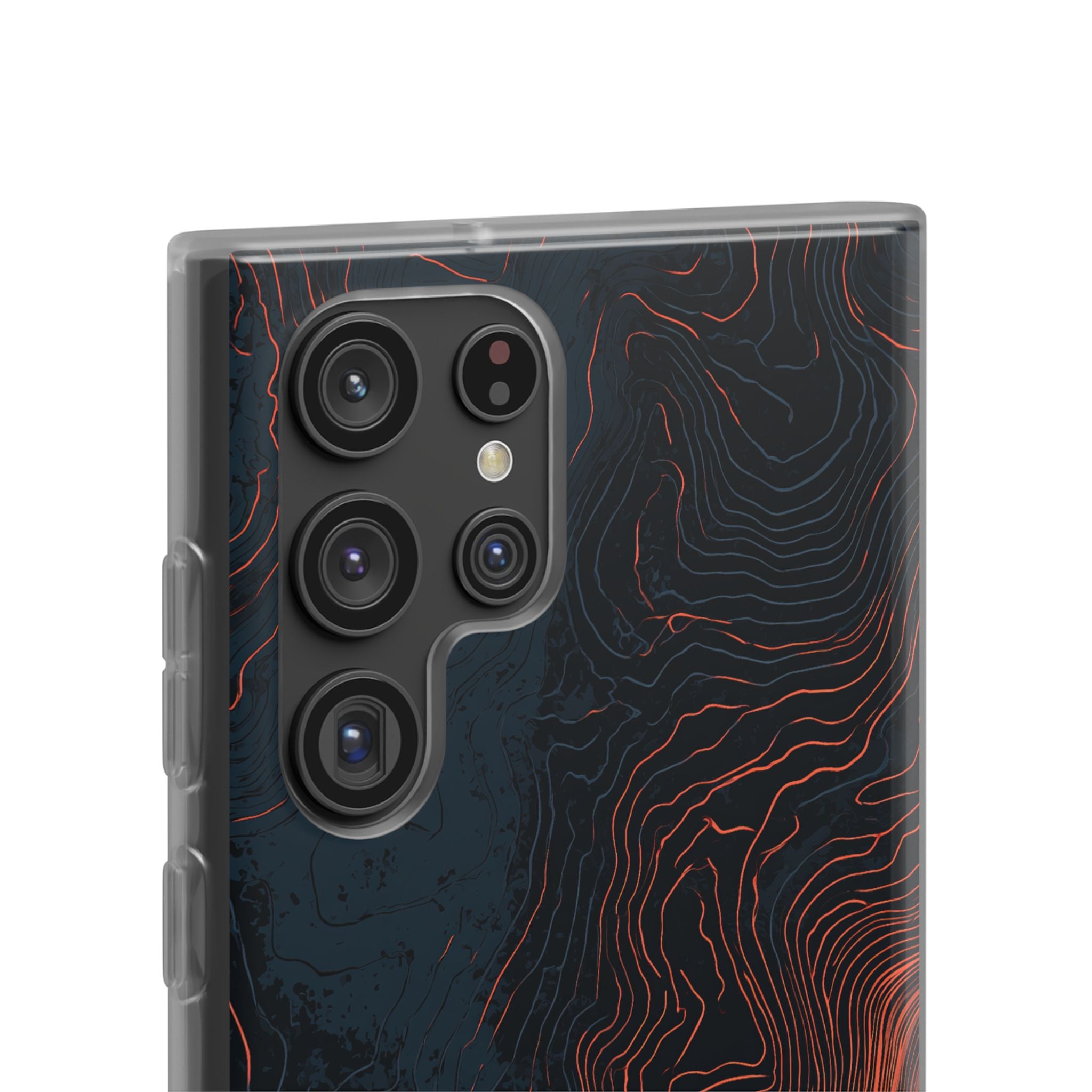 Black Lite Phone Case for Samsung - Volcanic Basalt Map