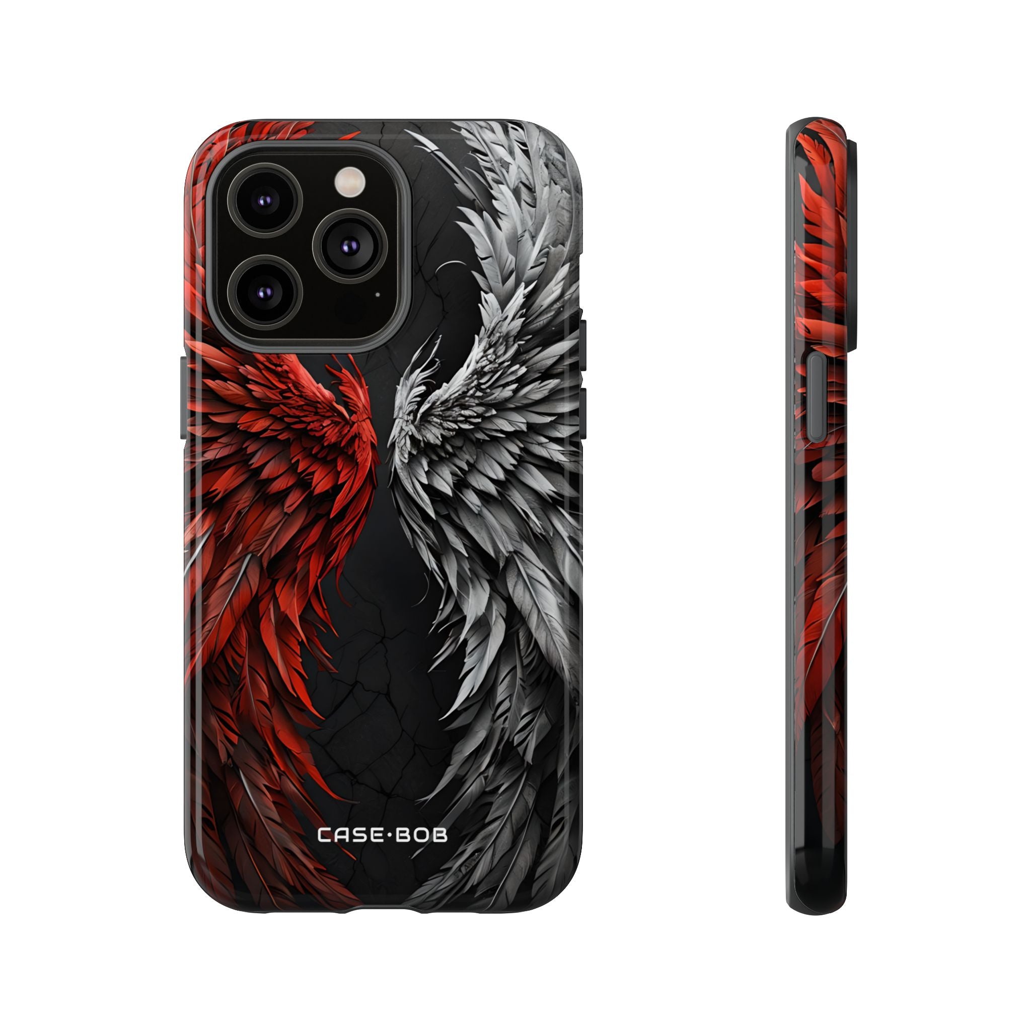 Crimson White Wings iPhone 14 Pro Max - Kova suojakotelo