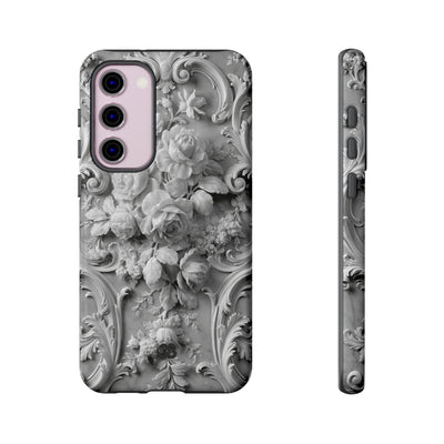 Rococo Marble Rose · Tough Phone Case for Samsung · White