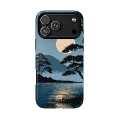 Blue Tough 2.0 Magsafe Phone Case for iPhone - Midnight Kyoto Pine