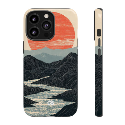 Crimson Ridge Horizon · Tough Phone Case for iPhone · Black