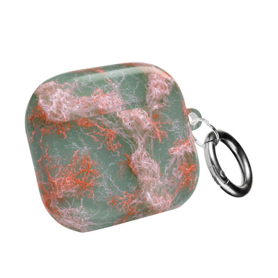 Coral Pixel Matrix · Hard Case for AirPods & AirPods Pro · Green